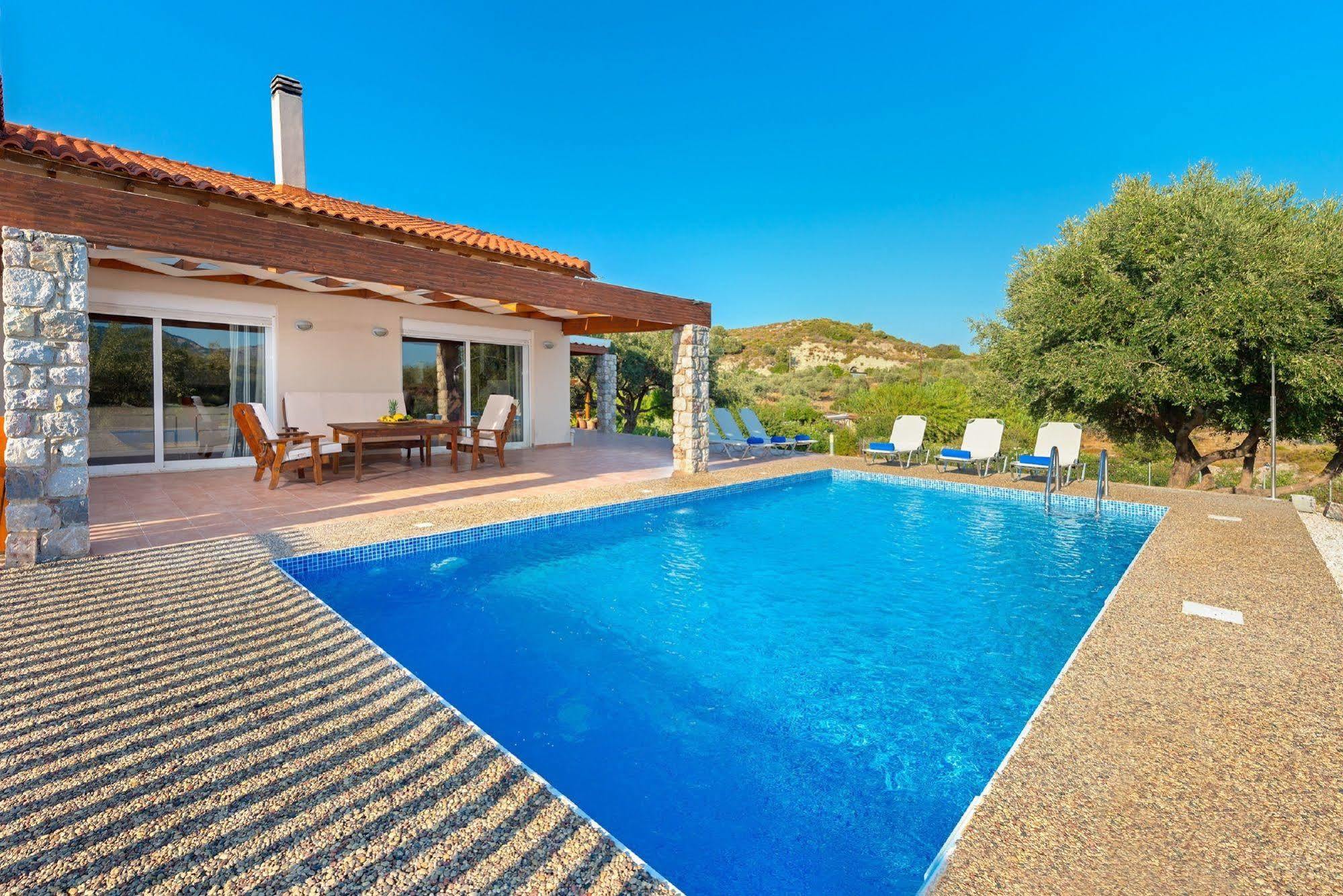 Olive Private Villa Swimming Pool 5 Bdr Kolymbia Rhodes Buitenkant foto